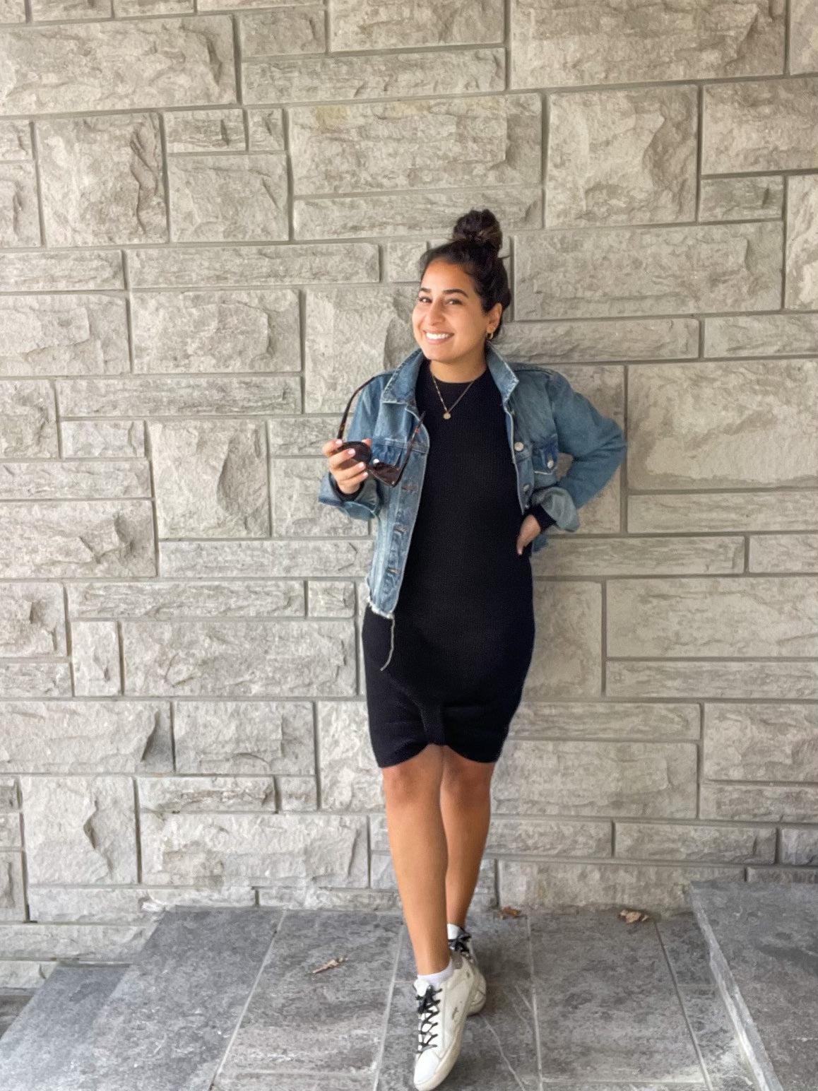RD style Sweater Dress In Black