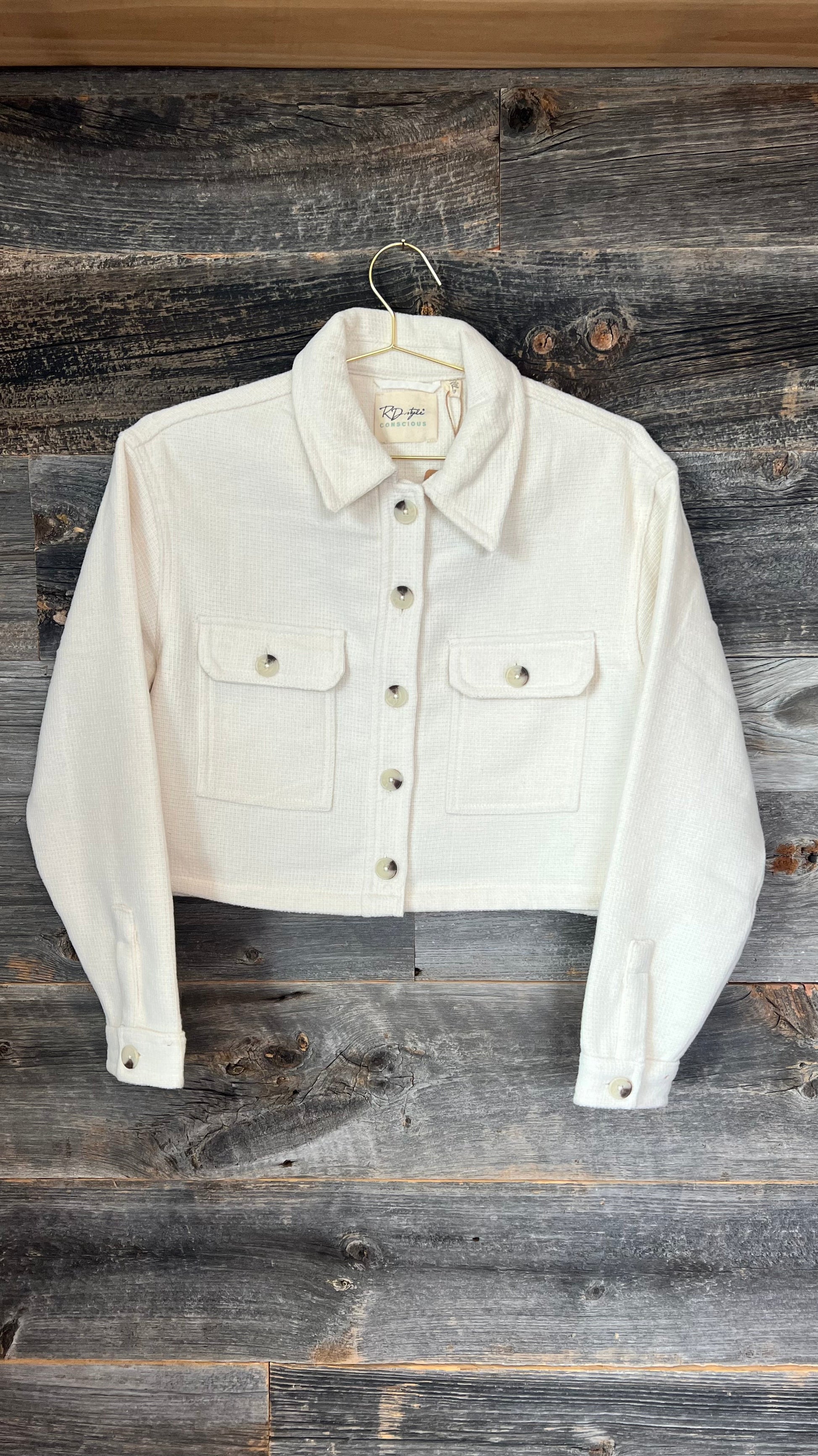 Rd Style Micro Length Shacket | Cream