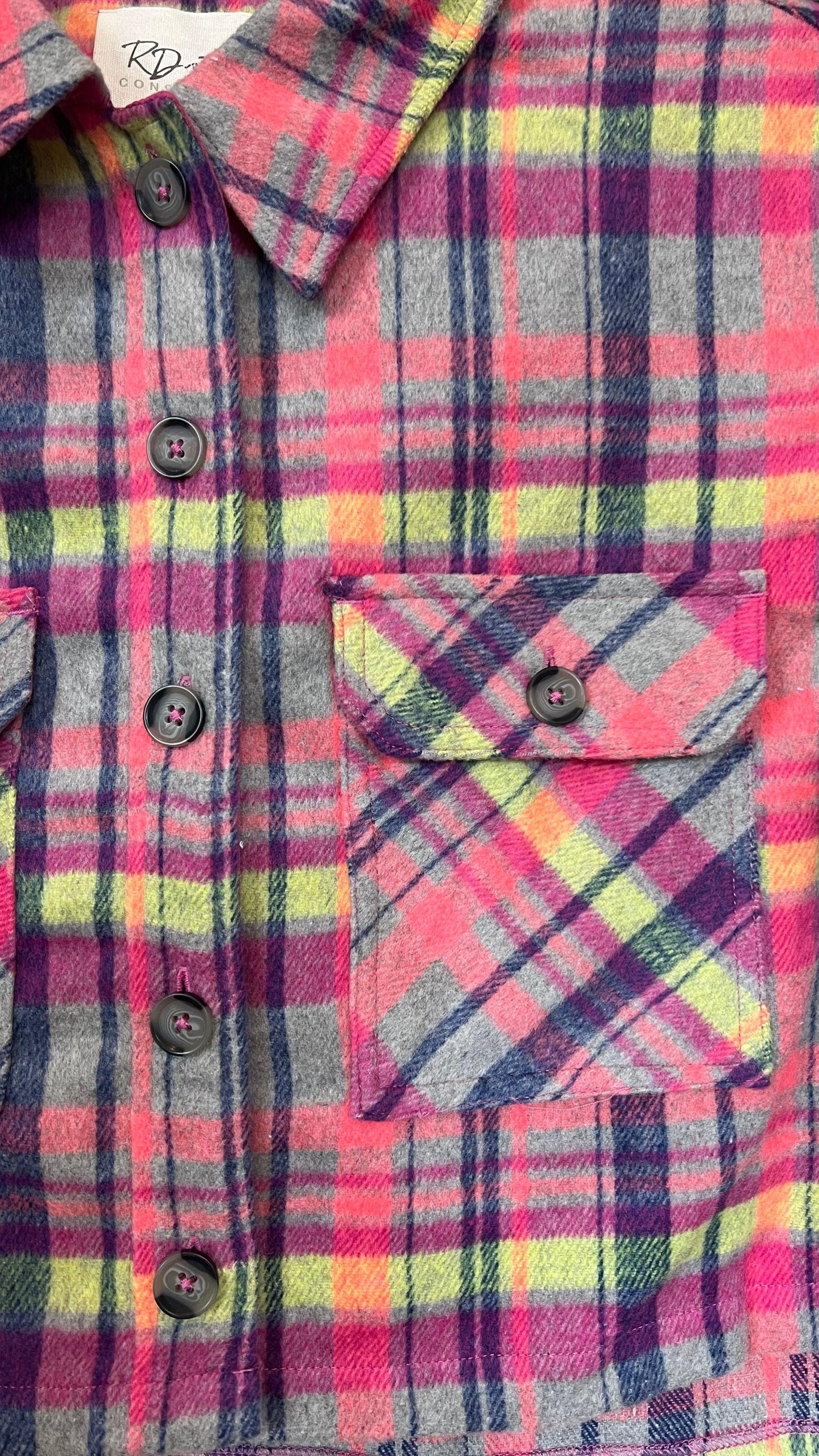 Rd Style Mini Jacket | Fuchsia Plaid