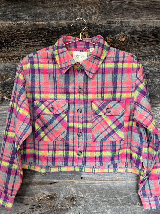 Rd Style Mini Jacket | Fuchsia Plaid