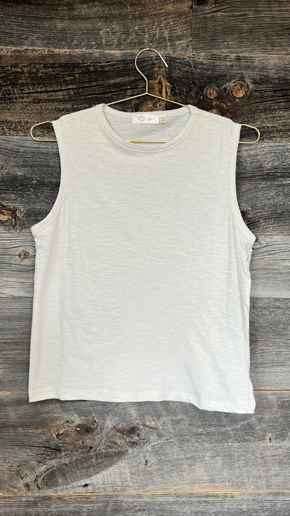 Rd Style Tank Top in White Sand
