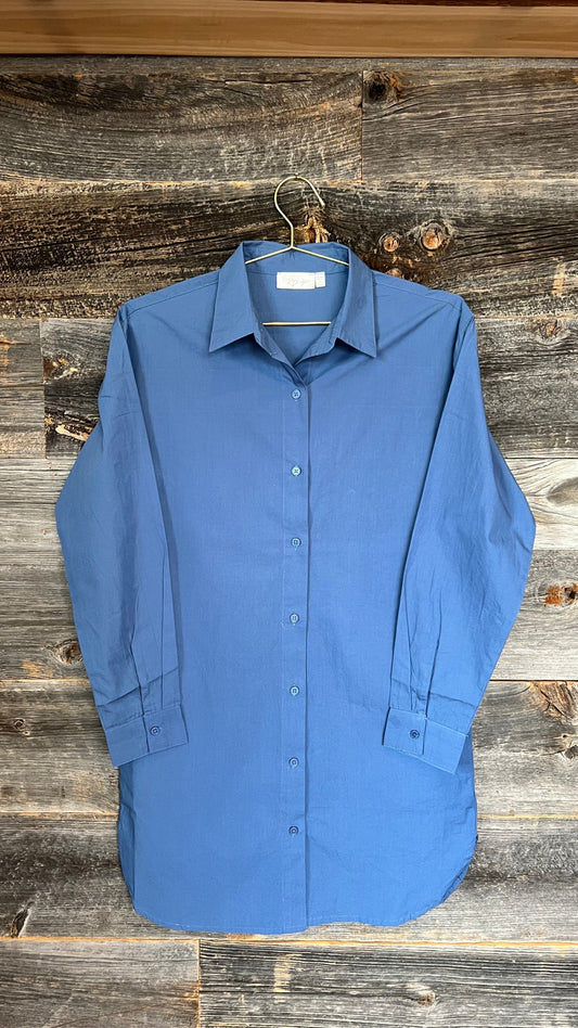 Rd style shirt Dress in Blue Fin