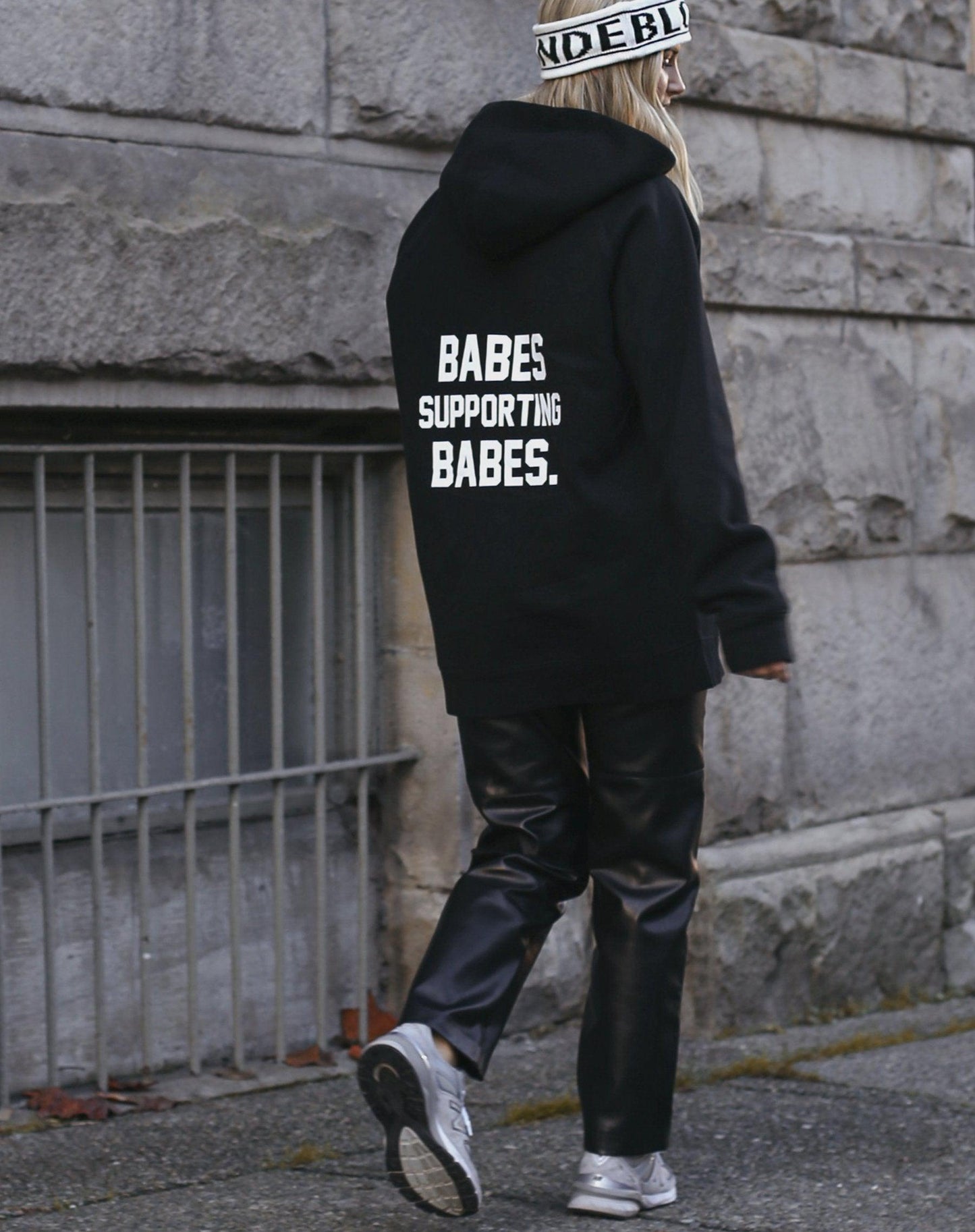 The "BABES SUPPORTING BABES" Big Sister Hoodie | Black