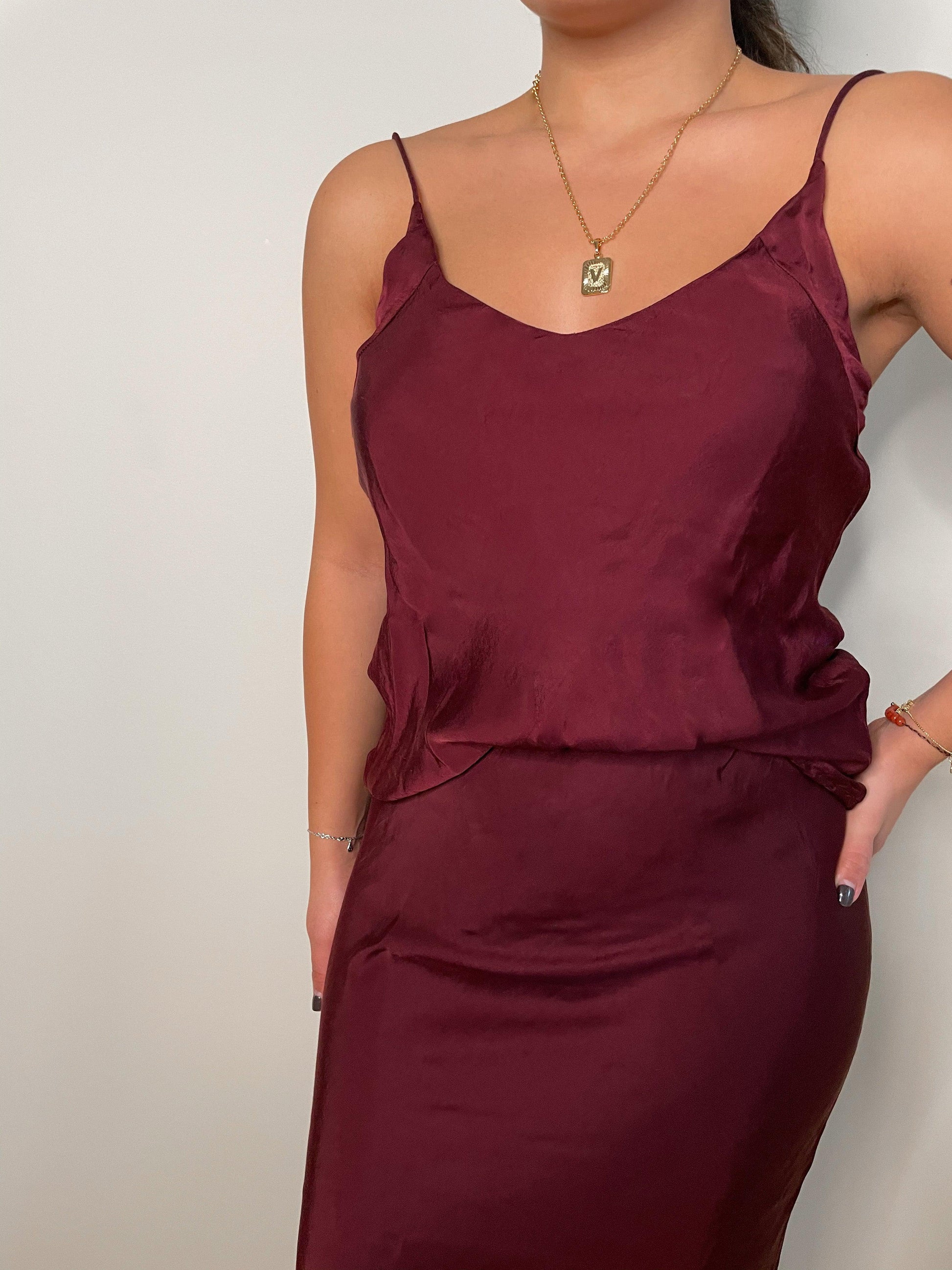 The Cami | Burgundy - Cali Dreaming