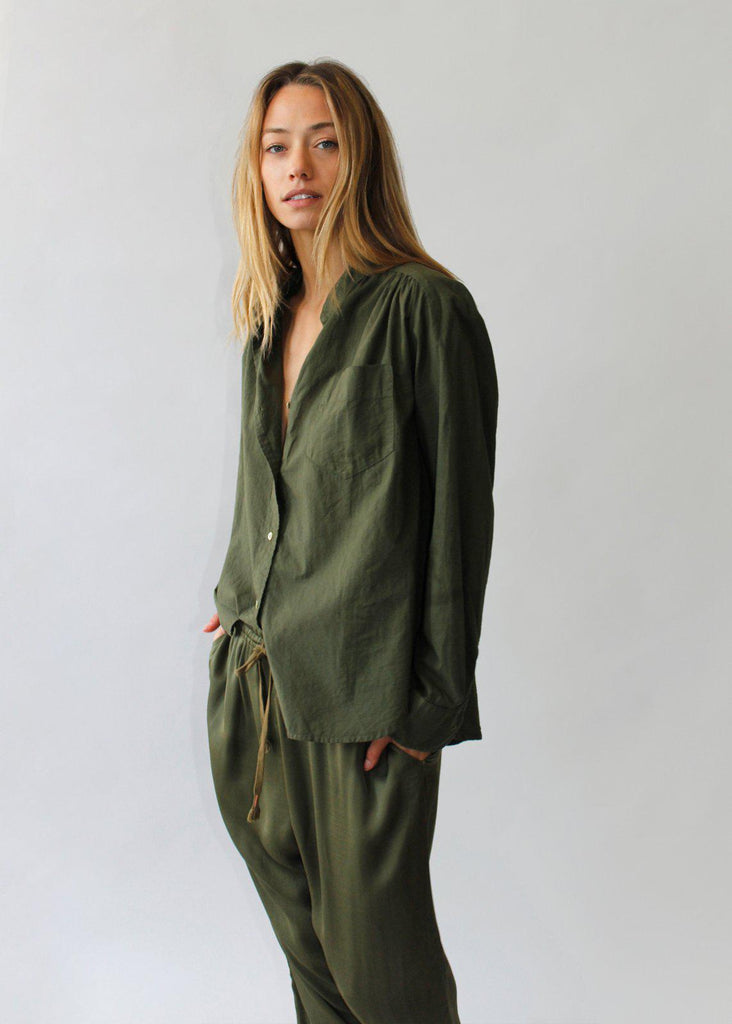 Track Pant In Olive - Cali Dreaming
